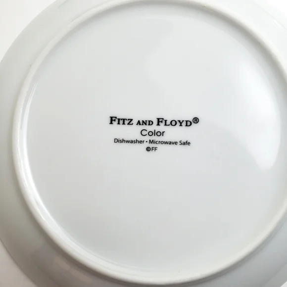 Fitz and Floyd Color Dessert Plates 4pcs - Picture 12 of 14